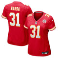 Jeffrey Bassa Kansas City Chiefs Nike Women's Team Game Jersey -  Red