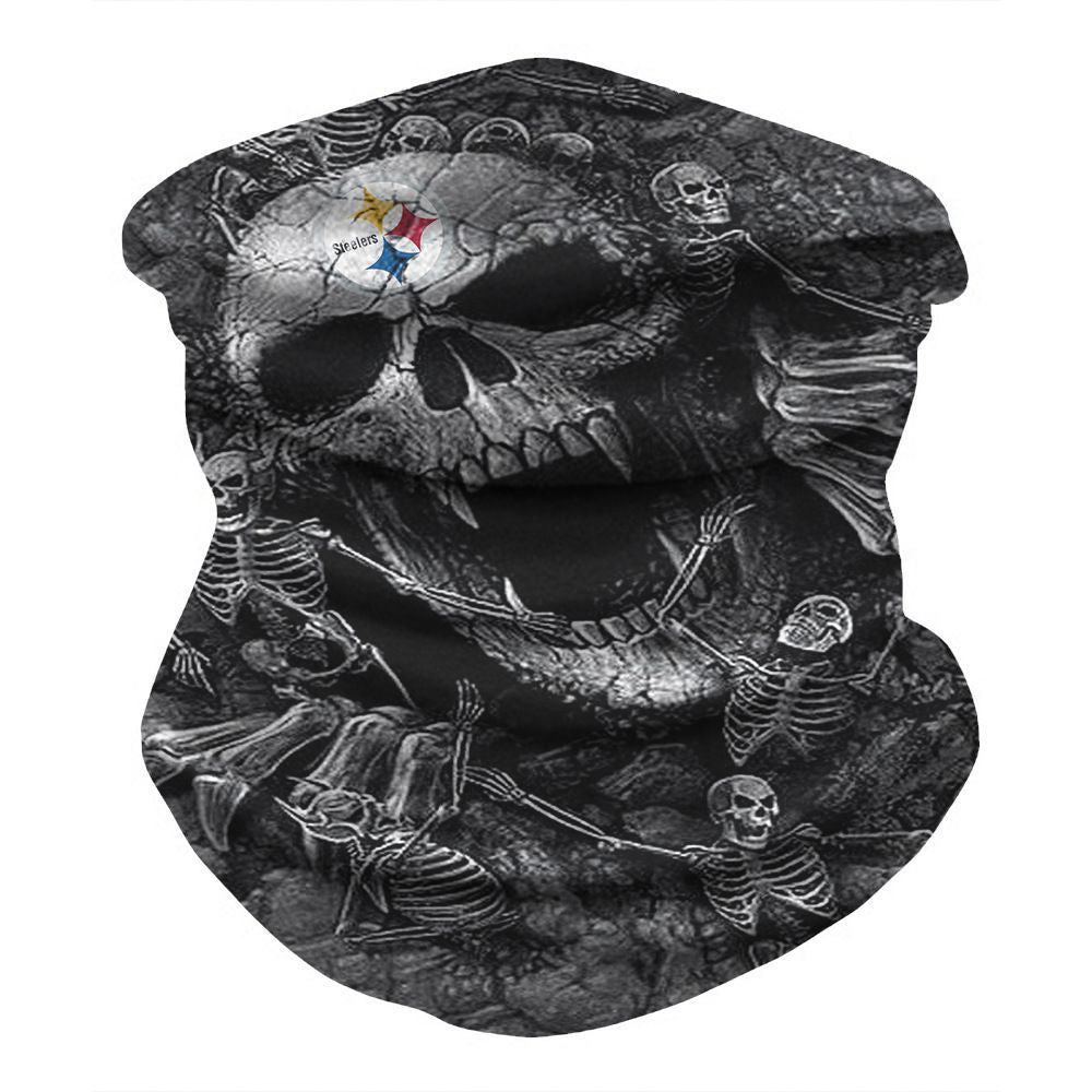 PITTSBURGH STEELERS & SKULL FACE MASK BANDANAS