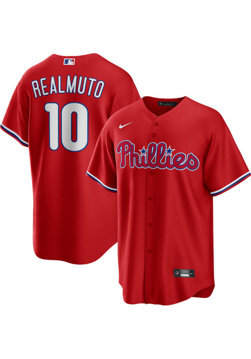 JT Realmuto Philadelphia Phillies Mens Replica Alt Jersey - Red