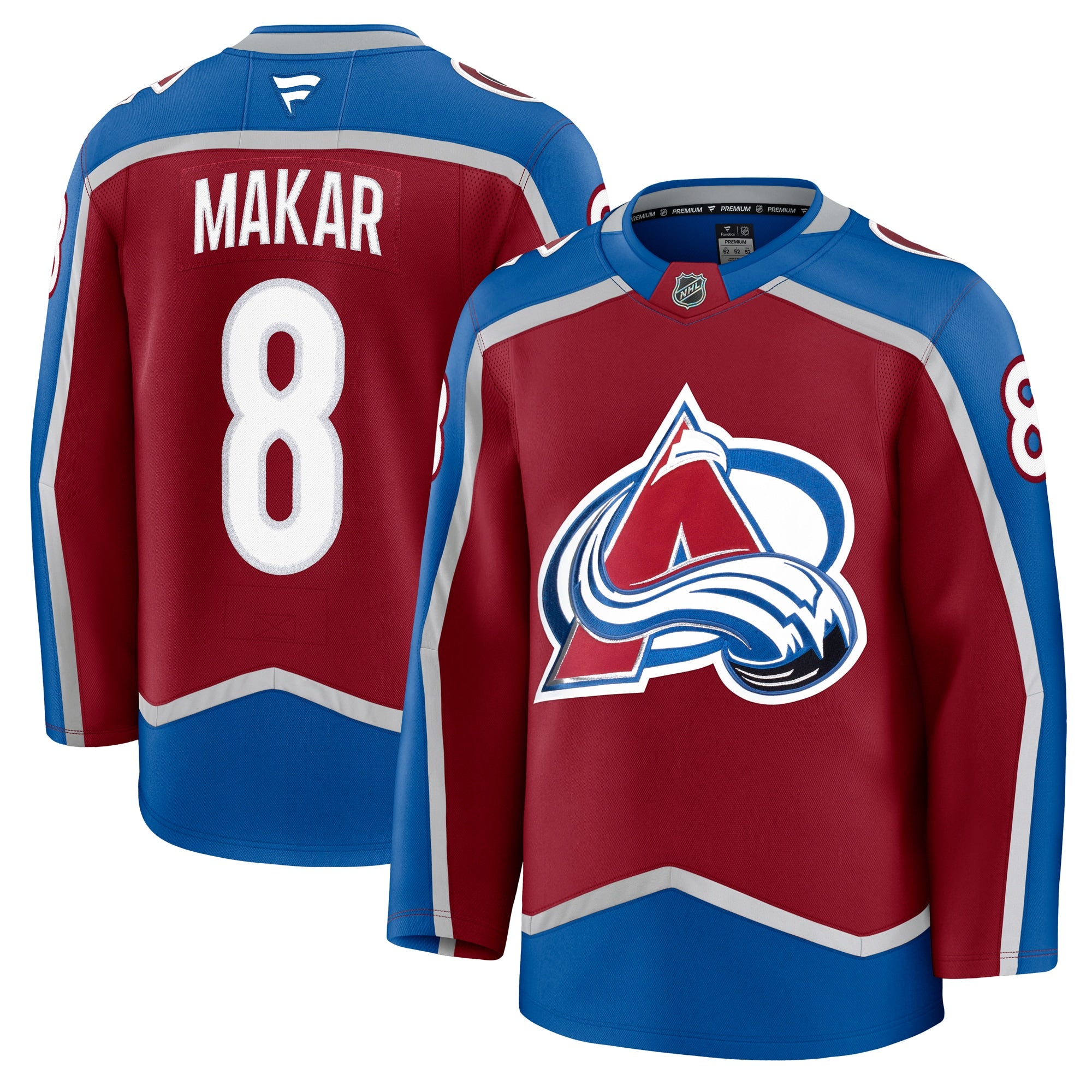 Cale Makar Colorado Avalanche  Alternate Premium Jersey - Navy/Burgundy/White