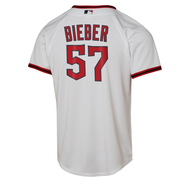 Shane Bieber Cleveland Guardians Nike Youth Home Replica Player Jersey - White