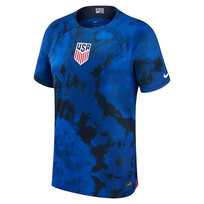 Custom USMNT Nike 2022/23 Away Authentic Jersey - Blue