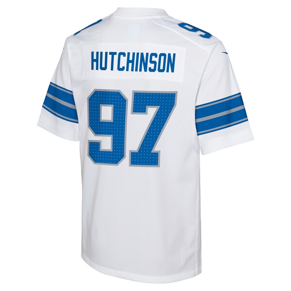 Aidan Hutchinson Detroit Lions Nike Youth Player Game Jersey - White