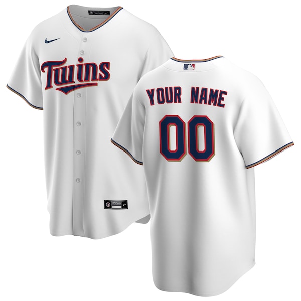 Minnesota Twins Nike Youth Home Replica Custom Jersey - White