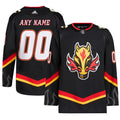 Calgary Flames adidas  Alternate  Primegreen Authentic Custom Jersey - Black