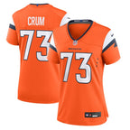 Frank Crum Denver Broncos Nike Women's Team Game Jersey -  Orange