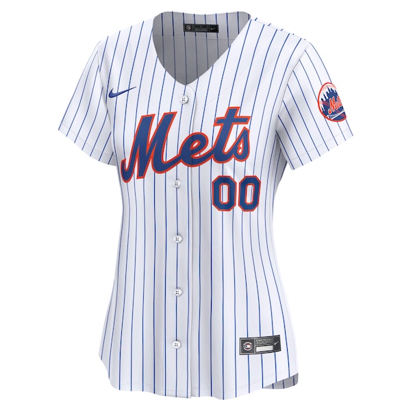 New York Mets Nike Women's Home Limited Custom Jersey - White