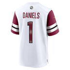 Jayden Daniels Washington Commanders Nike 2024 NFL Draft First Round Pick Player Game Jersey - White