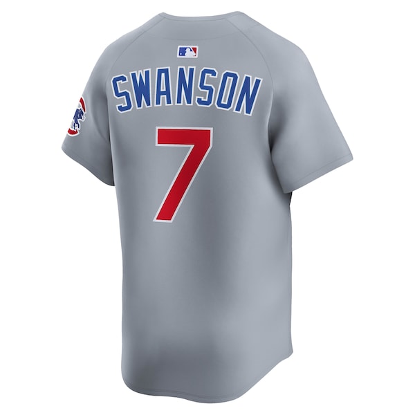 Dansby Swanson Chicago Cubs Nike Road Limited Player Jersey - Gray