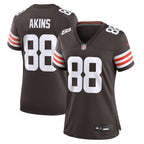 Jordan Akins Cleveland Browns Nike Women's  Game Jersey -  Brown