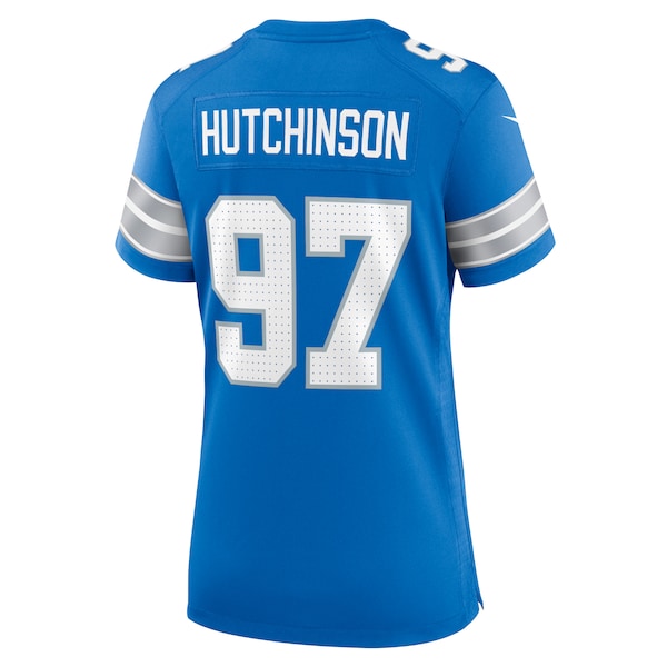Aidan Hutchinson Detroit Lions Nike Women's Game Jersey - Blue/Black/White