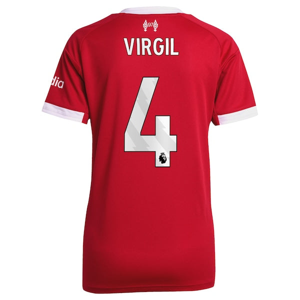 Virgil van Dijk Liverpool adidas Women's 2025/26 Home Replica Jersey - Red