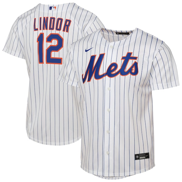 Francisco Lindor New York Mets Nike Youth Home Replica Player Jersey - White