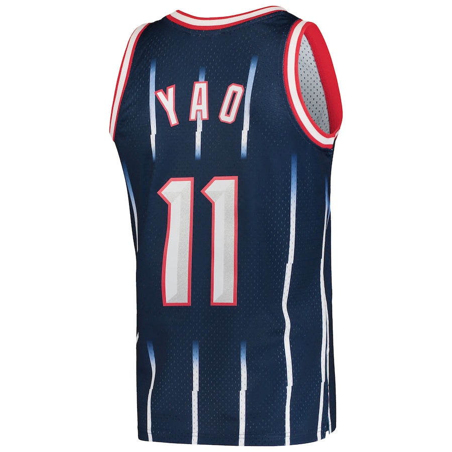 Yao Ming Houston Rockets Hardwood Classics 2002-03 Swingman Jersey - Navy