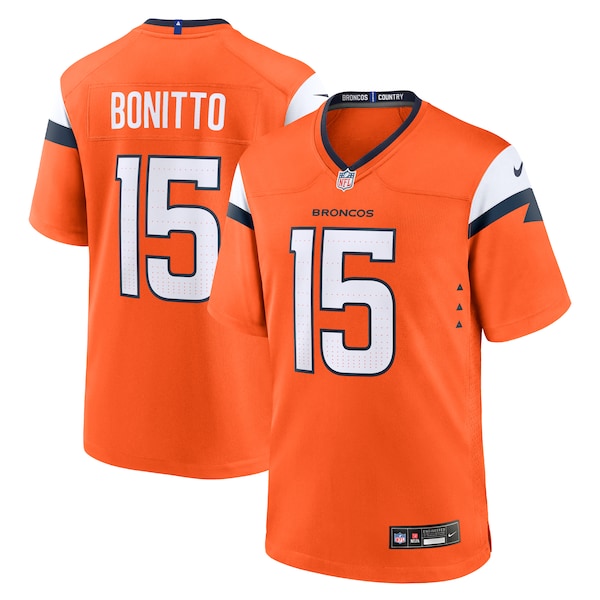 Nik Bonitto Denver Broncos Nike Team Game Jersey -  Orange