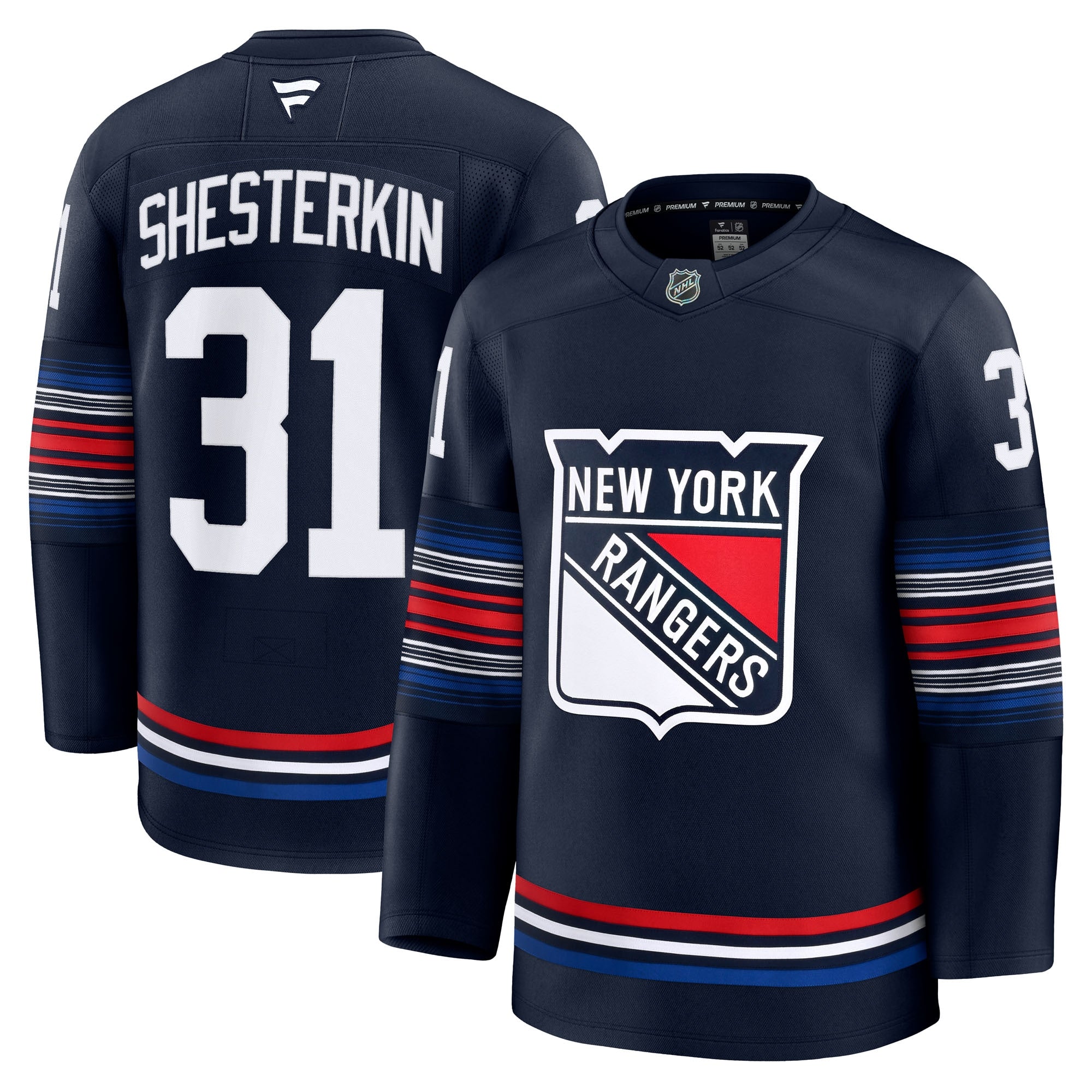 Igor Shesterkin New York Rangers  Home Premium Jersey - Blue/Navy