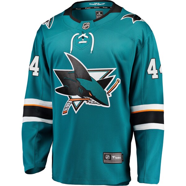 Marc-Edouard Vlasic San Jose Sharks   Premier Breakaway Player Jersey - Teal/Black