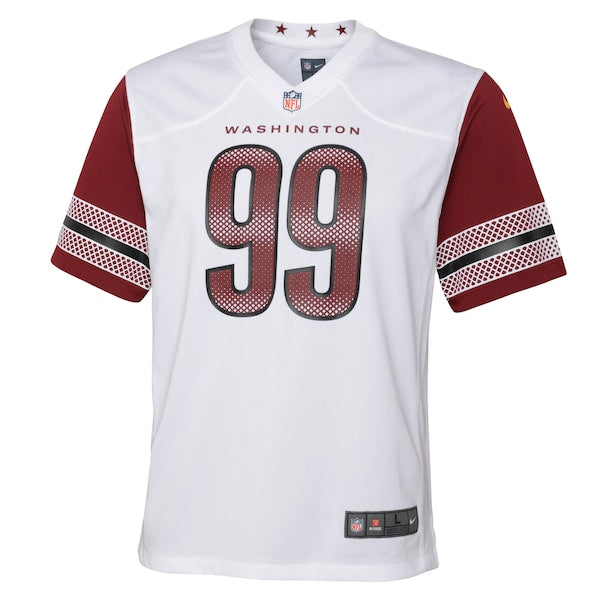 Chase Young Washington Commanders Nike Youth Game Jersey - White/Black/Burgundy