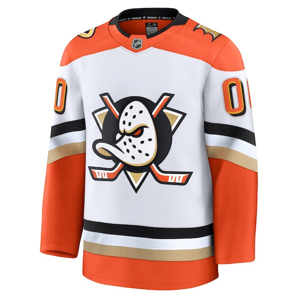 Anaheim Ducks  Away Premium Custom Jersey - White