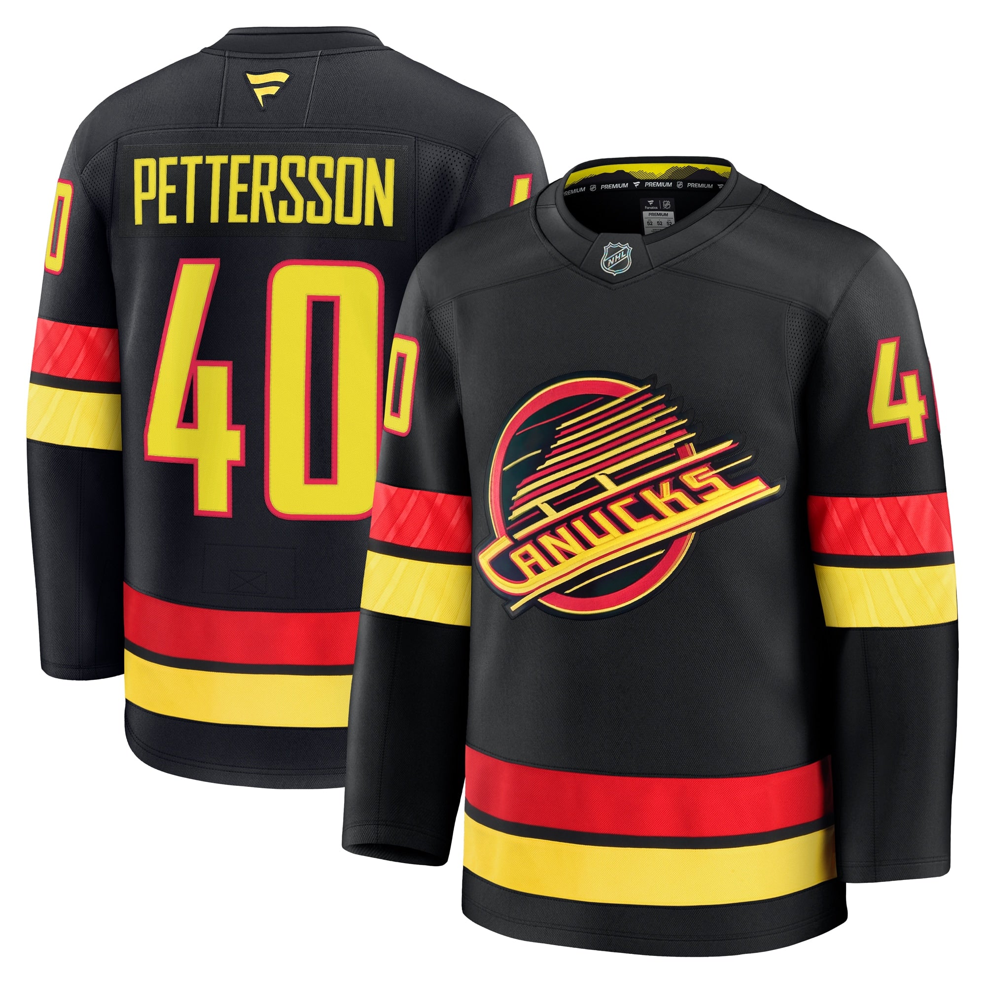 Elias Pettersson Vancouver Canucks  Home Premium Jersey - Blue/Black