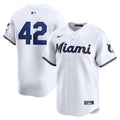 Miami Marlins Nike 2024 Jackie Robinson Day Home Limited Jersey – White