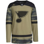 St. Louis Blues adidas Military Appreciation Team Authentic Custom Practice Jersey - Camo