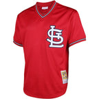 Ozzie Smith St. Louis Cardinals Cooperstown Mesh Batting Practice Jersey - Red/Navy