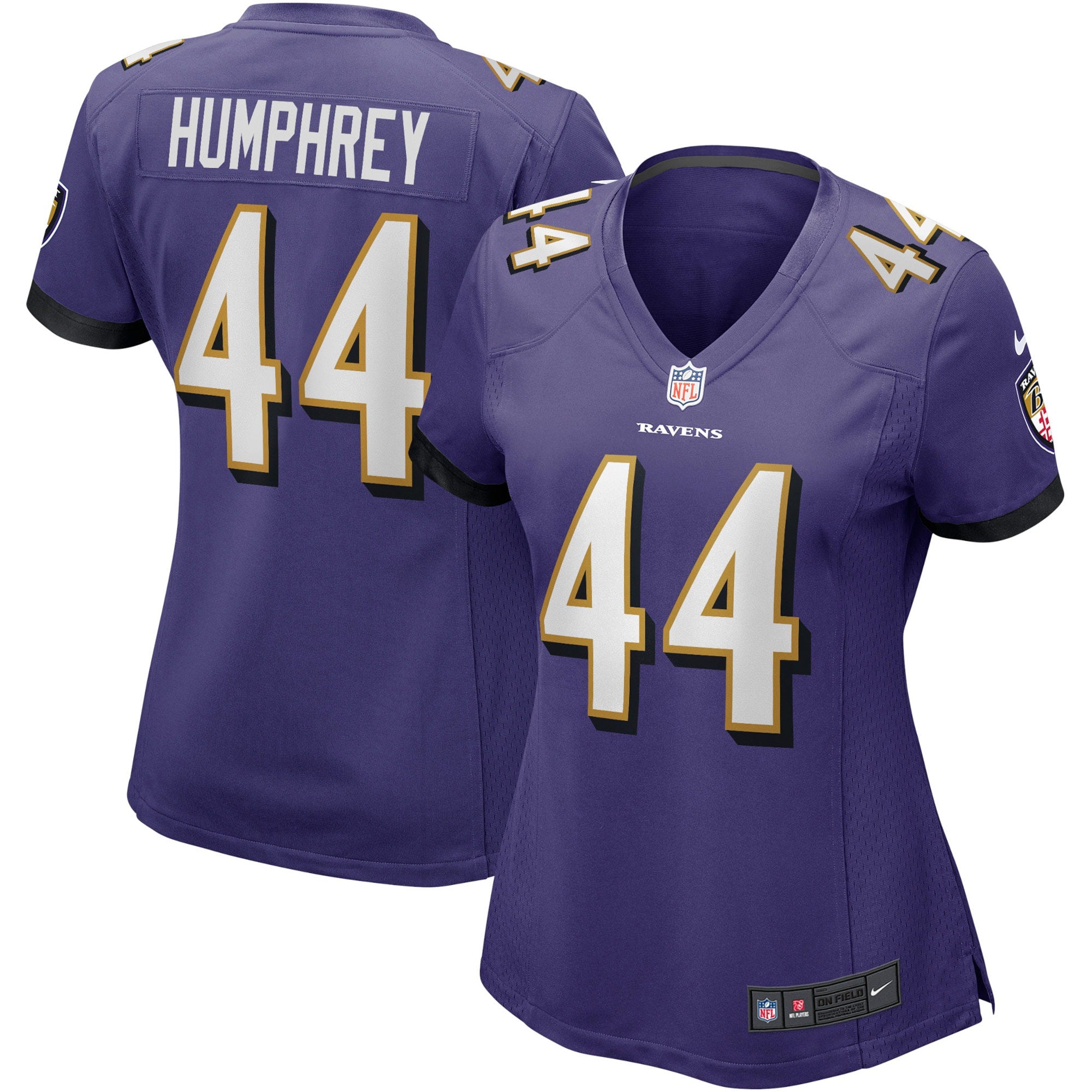 Marlon Humphrey Baltimore Ravens Nike Women's Game Jersey - Black/Purple