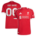 Liverpool adidas  2025/26 Home Custom Authentic Jersey - Red/Green