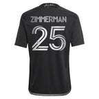 Walker Zimmerman Nashville SC adidas Youth 2024 Man In Black Kit Replica Player Jersey - Black