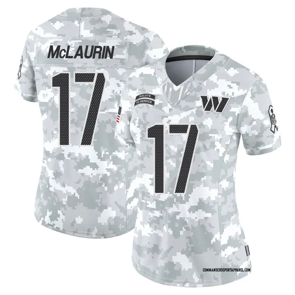 Terry McLaurin Washington Commanders Women's Nike 2024 Salute to Service Limited Jersey - Arctic Camo