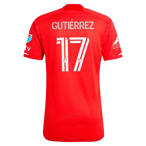 Brian Gutierrez Chicago Fire adidas 2024 Return To Red Authentic Player Jersey - Red