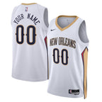 New Orleans Pelicans Nike Unisex Swingman Custom Jersey White - Association Edition