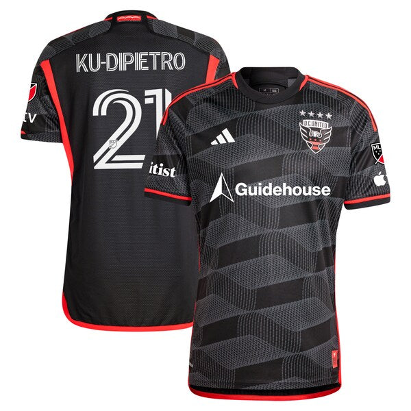 Theodore Ku-Dipietro D.C. United adidas 2024 The Icon Kit Authentic Player Jersey – Black