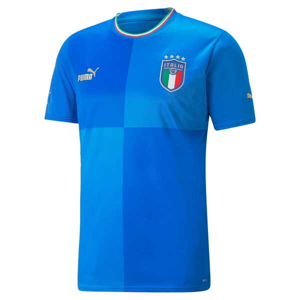 Italy National Team Puma 2022/23 Home Replica Blank Jersey - Blue