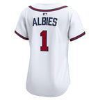 Ozzie Albies Atlanta Braves Nike Women's Home Limited Player Jersey – White