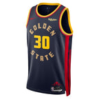 Stephen Curry Golden State Warriors Nike Youth 2024/25 Swingman Badge Player Jersey - City Edition - Navy