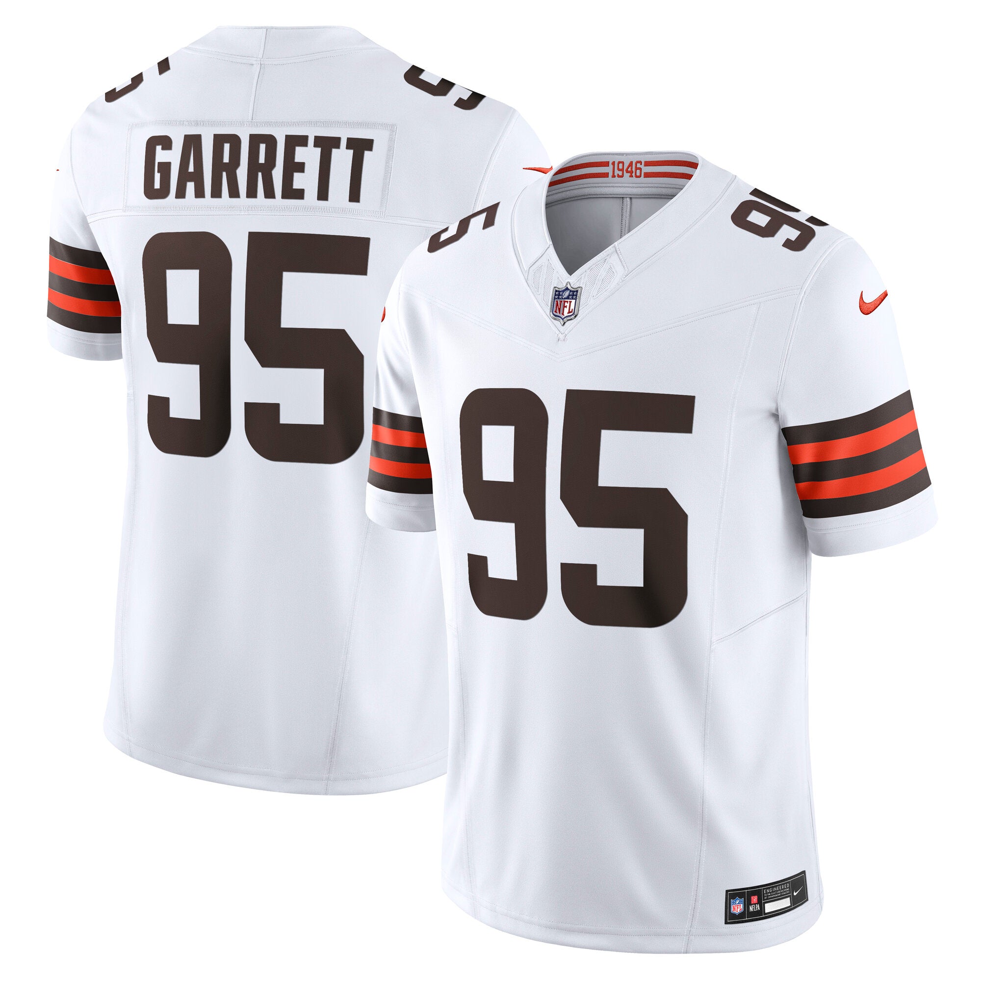 Myles Garrett Cleveland Browns Nike Team Vapor F.U.S.E. Limited Jersey - Brown/White