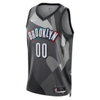 Brooklyn Nets Nike Unisex 2024/25 Custom Swingman Jersey - City Edition - Gray