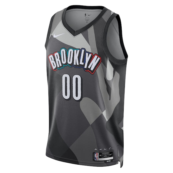 Brooklyn Nets Nike Unisex 2024/25 Custom Swingman Jersey - City Edition - Gray