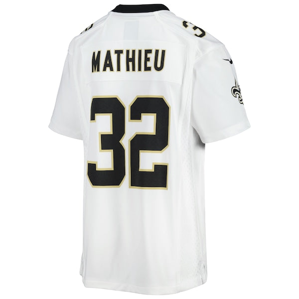 Tyrann Mathieu New Orleans Saints Nike Youth Game Jersey - White/Black
