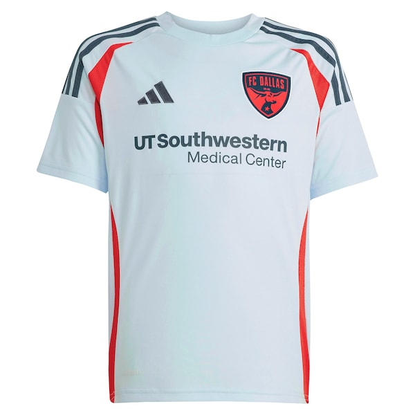 FC Dallas adidas Youth 2025 The Inferno Kit Replica Jersey - Light Blue
