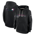 Seattle Seahawks Nike Women's 2025 NFL Crucial Catch Sideline Standard Issue Dri-FIT Hoodie - Black