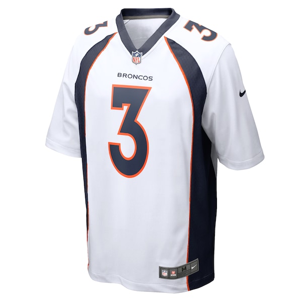 Russell Wilson Denver Broncos Nike Youth Game Jersey - White/Navy/Orange