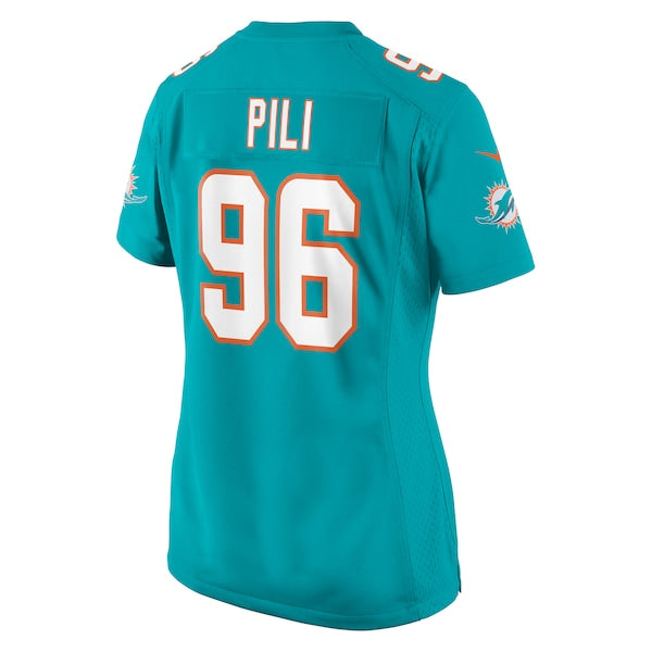 Brandon Pili Miami Dolphins Nike Women's  Game Jersey -  Aqua