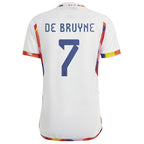 Kevin De Bruyne Belgium National Team adidas 2022/23 Away Replica Jersey - White