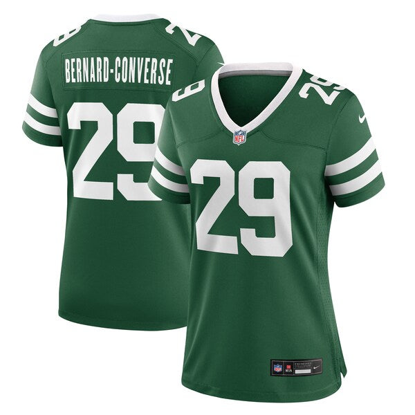 Jarrick Bernard Converse New York Jets Nike Women's Team Game Jersey - Legacy Green
