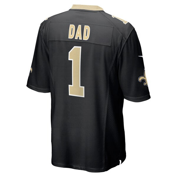 Number 1 Dad New Orleans Saints Nike Game Jersey - Black