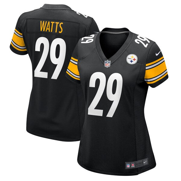 Ryan Watts Pittsburgh Steelers Nike Women's  Game Jersey -  Black
