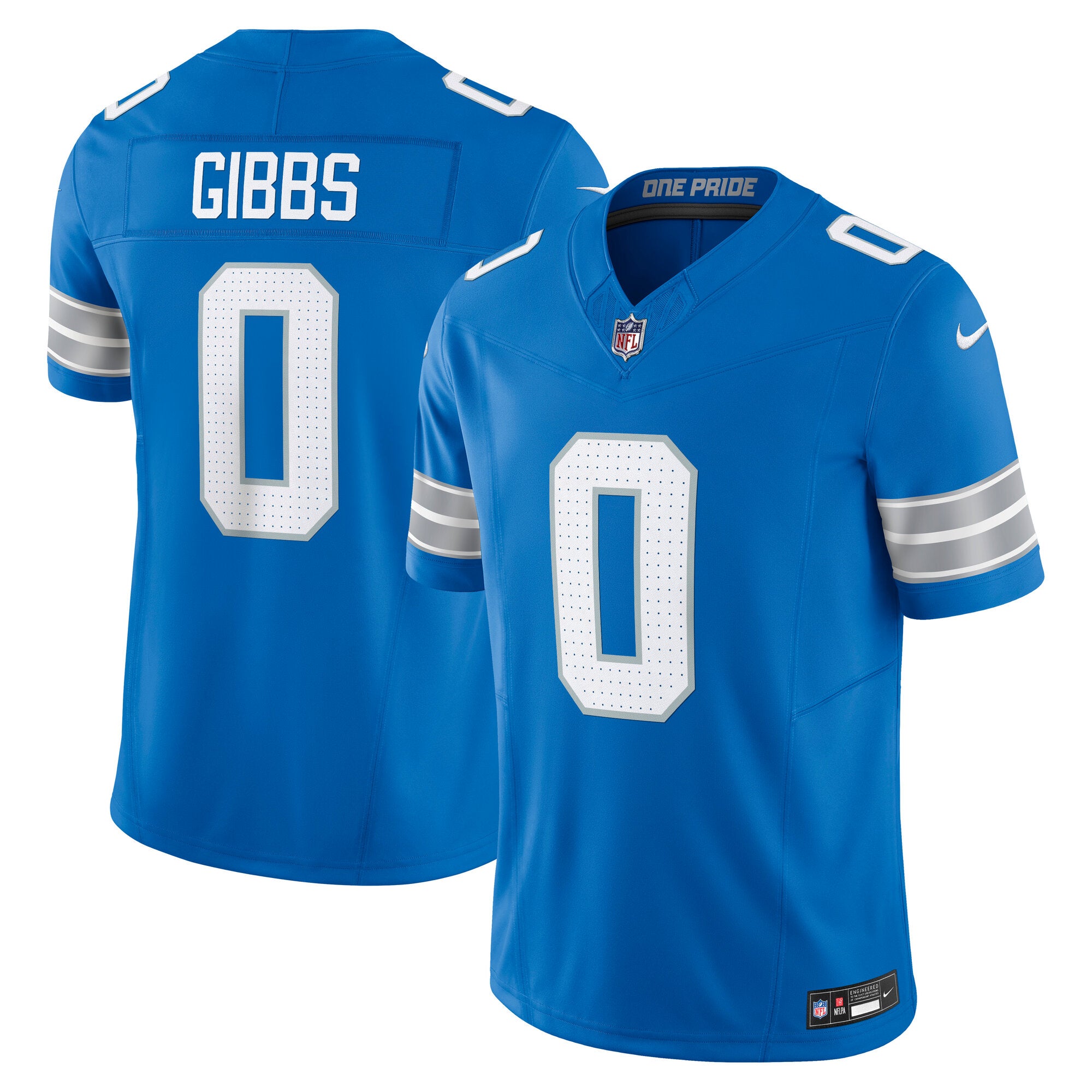 Jahmyr Gibbs Detroit Lions Nike 2nd Alternate Vapor F.U.S.E. Limited Jersey - Black/Blue/White